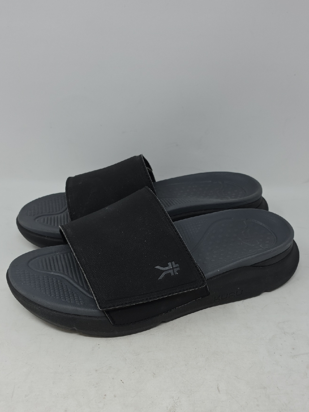 Kuru Moment  Men's Black Slide Sandals - Comfort Footbed Size 11